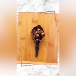 Custom Made Silk Boutonniere